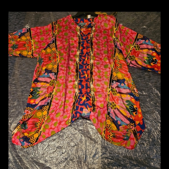 Antica Sartoria Cirque Vibrant Multicolor Kimono-One Size- NWOT - Picture 8 of 16
